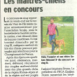 ARTICLE LE MESSAGER – VIUZ-EN-SALLAZ Les maîtres -chiens en concours